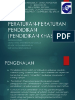 Peraturan-Peraturan Pendidikan (Pendidikan Khas)