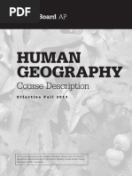 AP Human Geography Course Description