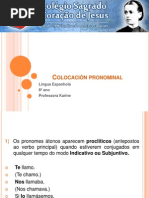 Colocación Pronominal