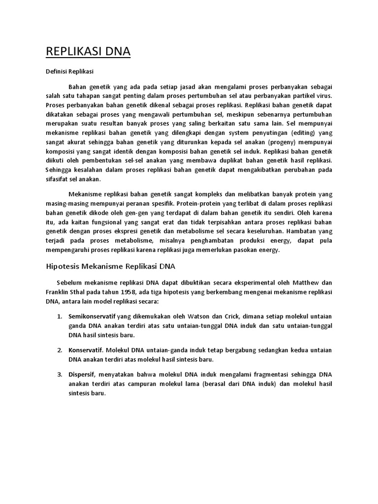 Replikasi Dna