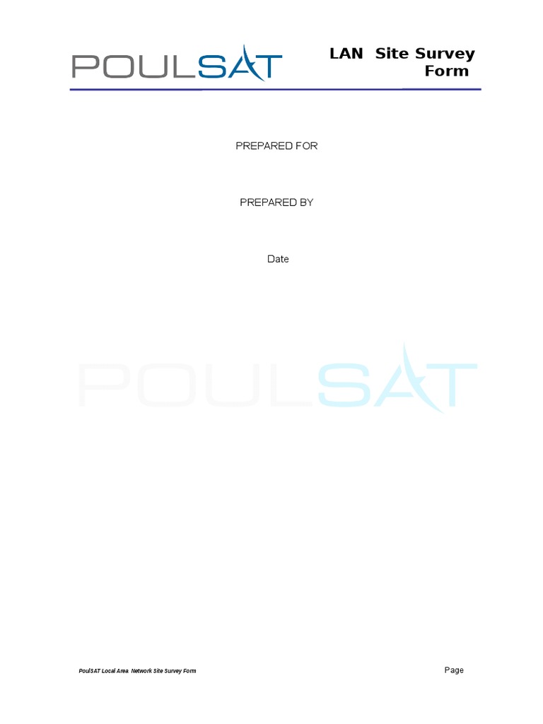 LAN Site Survey Guidelines and Checklist | PDF | Network Switch | Wide ...