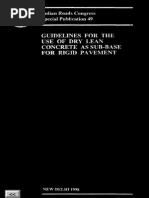 Download IRC-SP-49-1998 Guidelines for the Use of Dry Lean Concrete as Sub-base for Rigid Pavement by Darshan Cr SN246826963 doc pdf