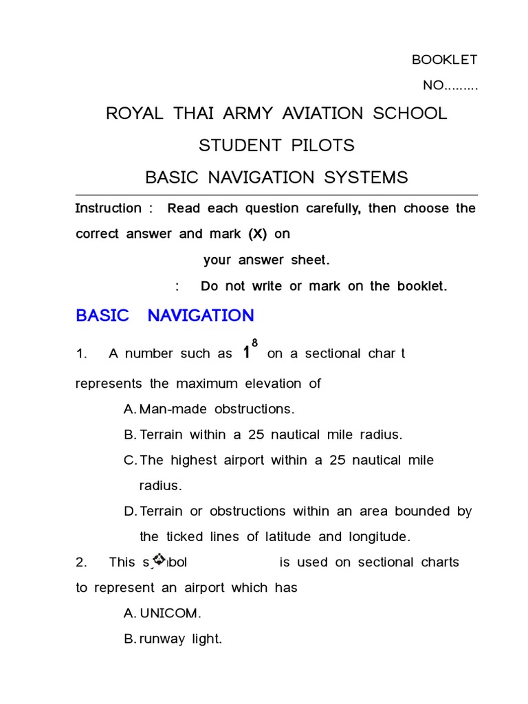 Basic Navigation | PDF | Aviation | Aerospace Engineering
