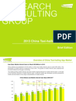 2013 China Taxi-Hailing App Report (Brief Edition)