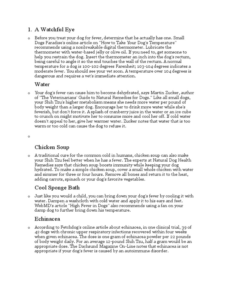 Shi tzu Food Healthy Recipes | Vegetables | Fever