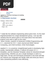 Applied C++ - Practical Techniques For Building Better Software (2003)