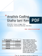 Analisis Coding Usaha Tani Kentang