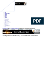 Clasificación de Las Emociones y Características