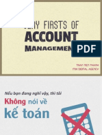 Very Firrsts of Account Management