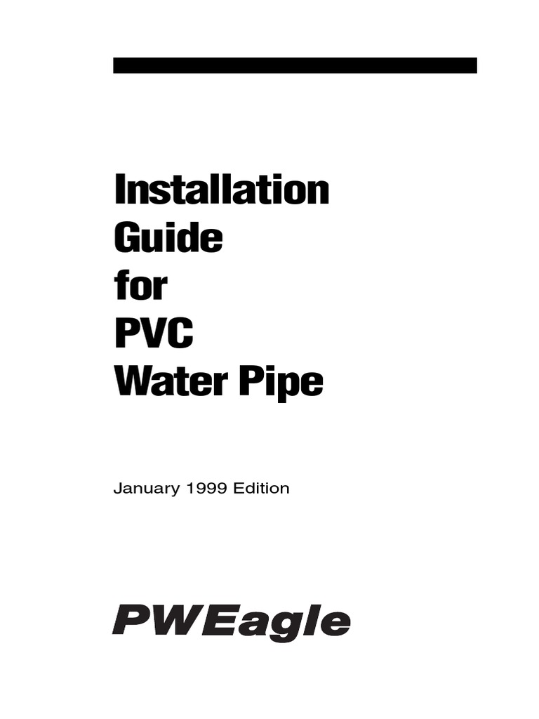 PVC Pipeline Design Manual Pipe (Fluid Conveyance) Drill