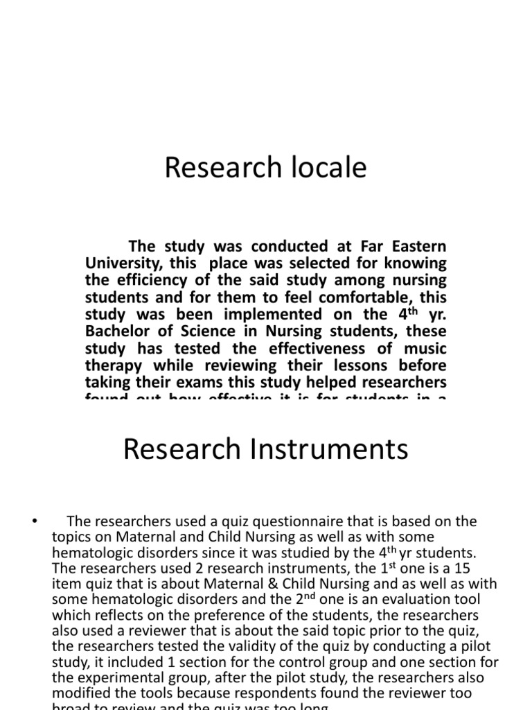 how to write instrument used in research