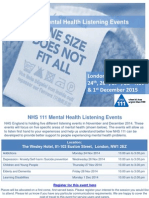 NHS MH Listening Events Invite