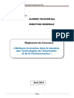 Concours Innovation 2014 Algerie Telecom