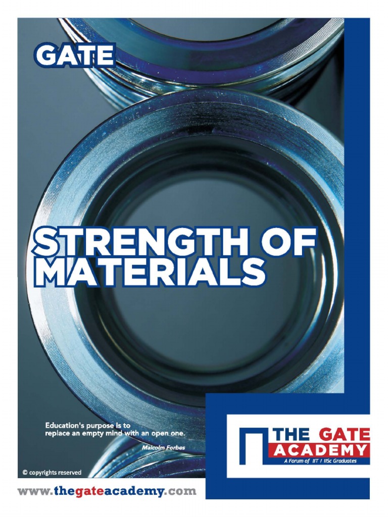GATE Strength of Materials Book Yield (Engineering) Stress