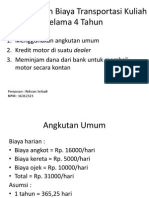 Tugas 1 Ridwan Setiadi 16312323 (Perbandingan Transportasi Motor, Angkot)