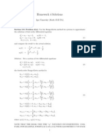 Homework 4 Solutions Runge-Kutta Method