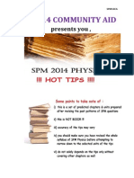 Physics Paper 2 Hot Tips