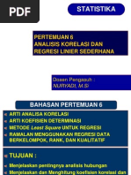 Download Statistika ANALISIS KORELASI DAN REGRESI LINIER SEDERHANA by Abdurrahman Adil Amrullah SN246858891 doc pdf
