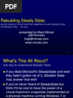 Rebuilding Steady State