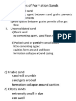 Types of Formation Sands