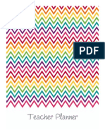 Teacher Planner Rainbow
