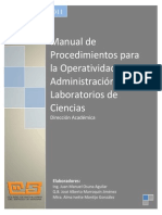 Manual Para La Operatividad de Laboratorios