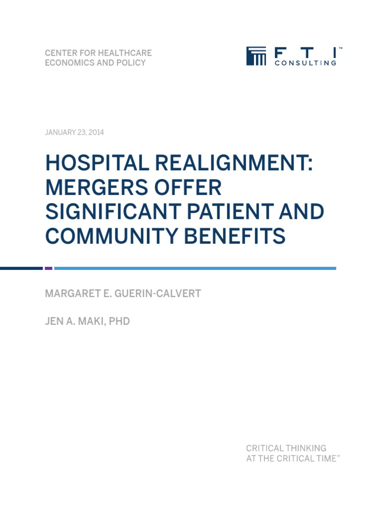 Hospital Realignment Mergers Offer Significant Patient and Community ...