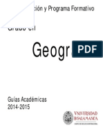 Grado en Geografia 2014-2015