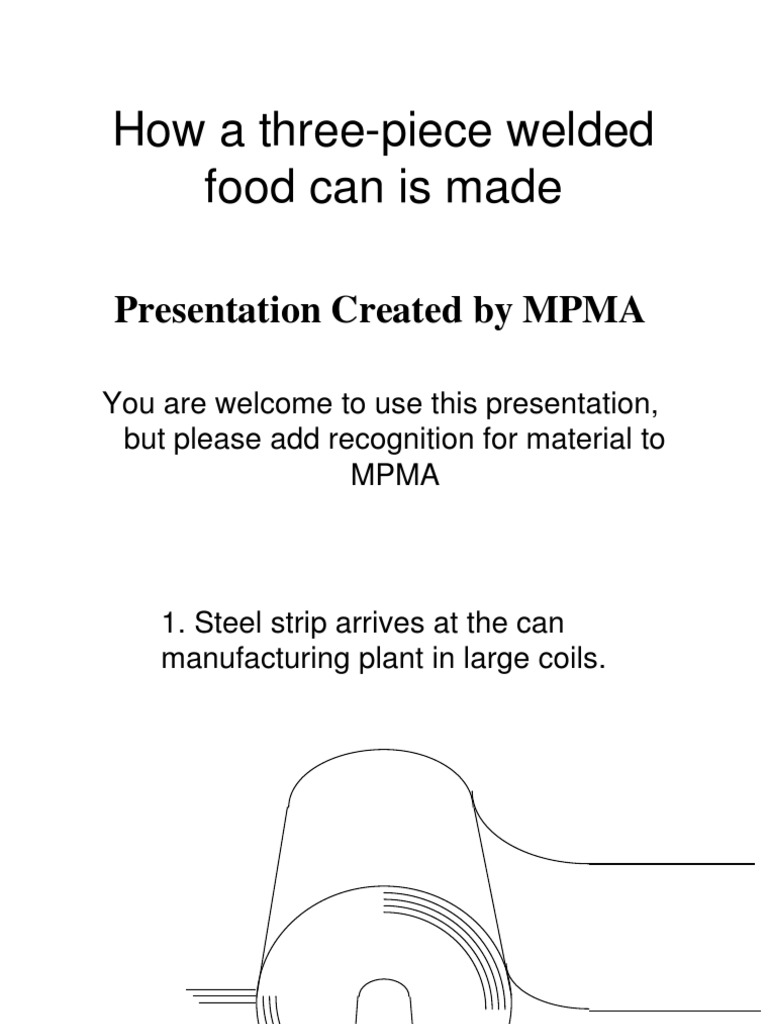 Three-Piece Can Manufacturing Process | PDF