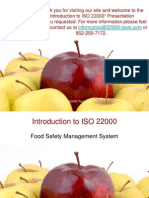 Introduction To ISO 22000