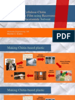Synthesis of Using Solvent: Cellulose-Chitin Biodegradable Film Recovered N, N-Dimethylacetamide