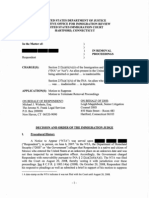 Order of Suppression in New Haven Raids - IJ Straus (Hartford Imm. CT, June 1, 2009)