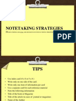 Notetaking Strategies for Research