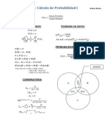 Formulario Cálculo de Probabilidad