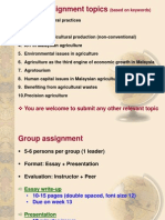 Group Assignment Topics: You Are Welcome To Submit Any Other Relevant Topic