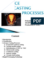 Advance casting Processs