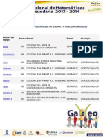 Septima Semana Posiciones