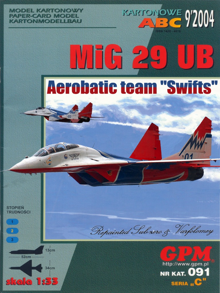 Mig-29 Ub Aerobatic Team Swift | PDF