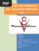 Análisis proceso taller pintura