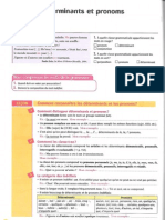 Exercices Déterminants Pronoms