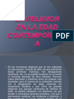 LA RELIGION en La Edad Contemporanea