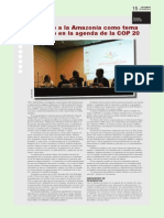 Revista HERENCIA: Foro Pone A La Amazonía Como Tema Prioritario en La Agenda de La COP 20