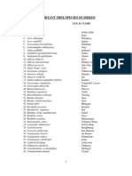 Tree Species of Sikkim