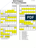 2015 Proposed Calendar Schedule - As of 11-17-14