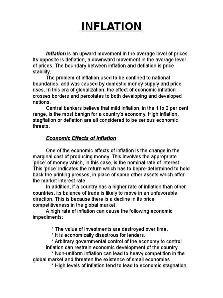 Understanding Inflation and Its Effects | PDF | Politics