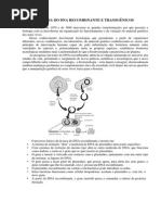 Tecnologia Do DNA Recombinante e Transgenicos