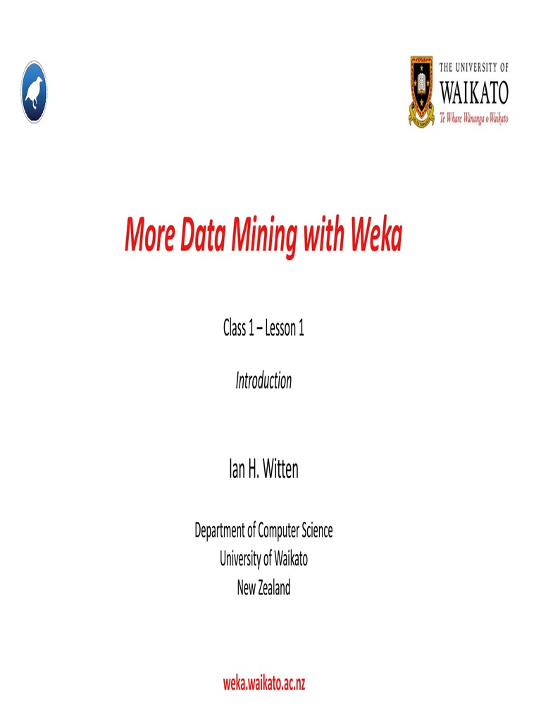 Advanced Weka Data Mining Course | PDF