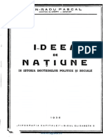 Ion-Radu Pascal - Ideea de Națiune În Istoria Doctrinelor Politice Și Sociale PDF