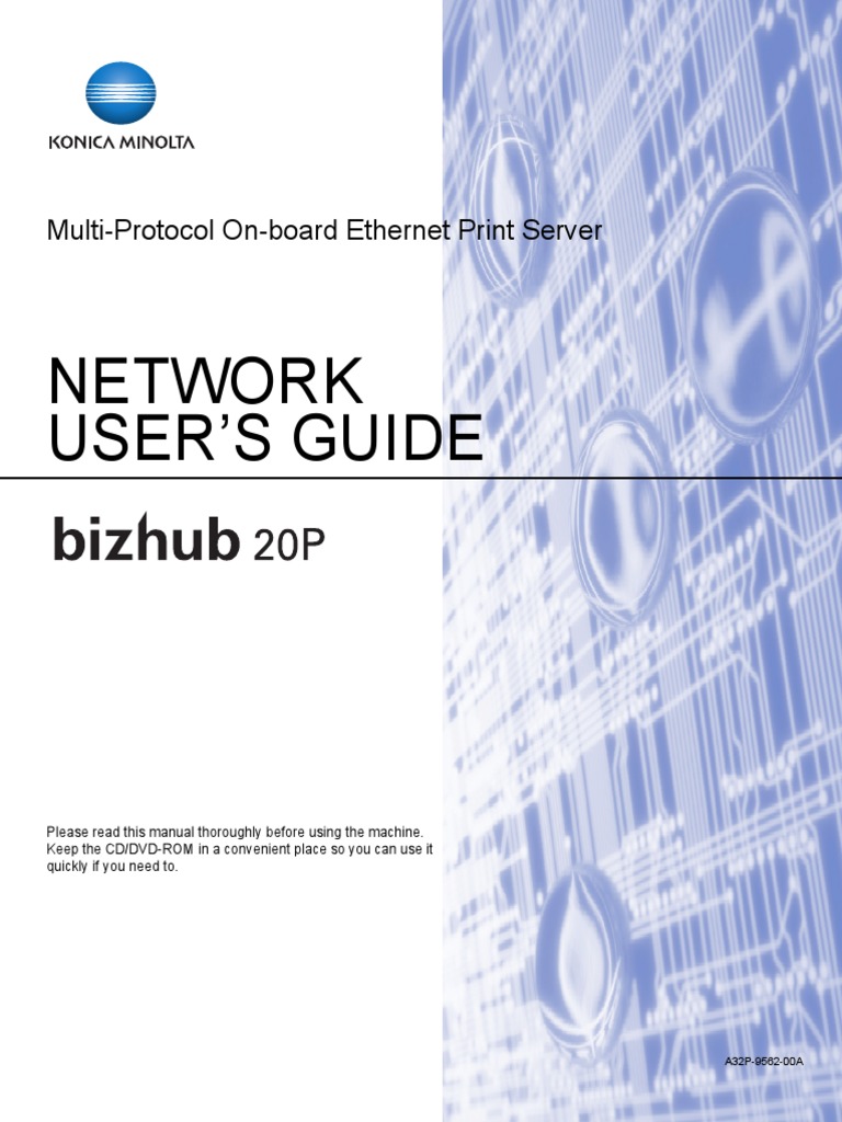 Network User Guide Bizhub 20P | PDF | Web Server | Internet & Web