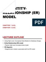 The Entity-Relationship (Er) Model: CHAPTER 7 (6/E) CHAPTER 3 (5/E)